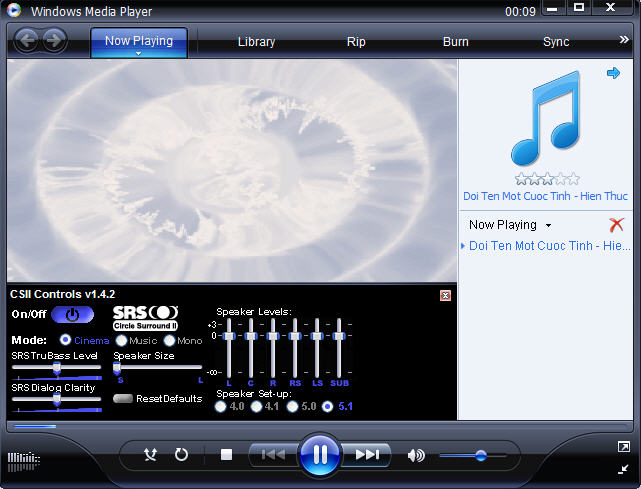 Windows Media Player Dolby Surround 5.1 II Plugin 1.4